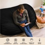Fuf® 6Ft Foam Bean Bag Lounger - Image 29