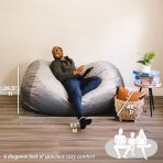 Fuf® 6Ft Foam Bean Bag Lounger - Image 34