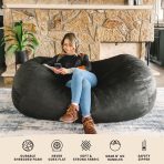 Fuf® 6Ft Foam Bean Bag Lounger - Image 2