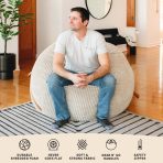Fuf® 5Ft Foam Bean Bag - Image 6