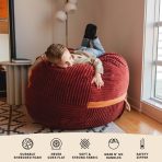 Fuf® 4Ft Foam Bean Bag - Image 5