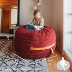 Fuf® 4Ft Foam Bean Bag - Image 4