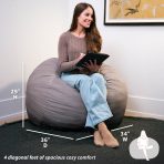Fuf® 4Ft Foam Bean Bag - Image 186