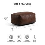 Nestle Loveseat Ottoman Cover Only - Image 5