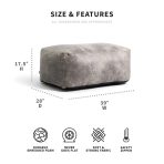 Nestle Loveseat Ottoman Cover Only - Image 3