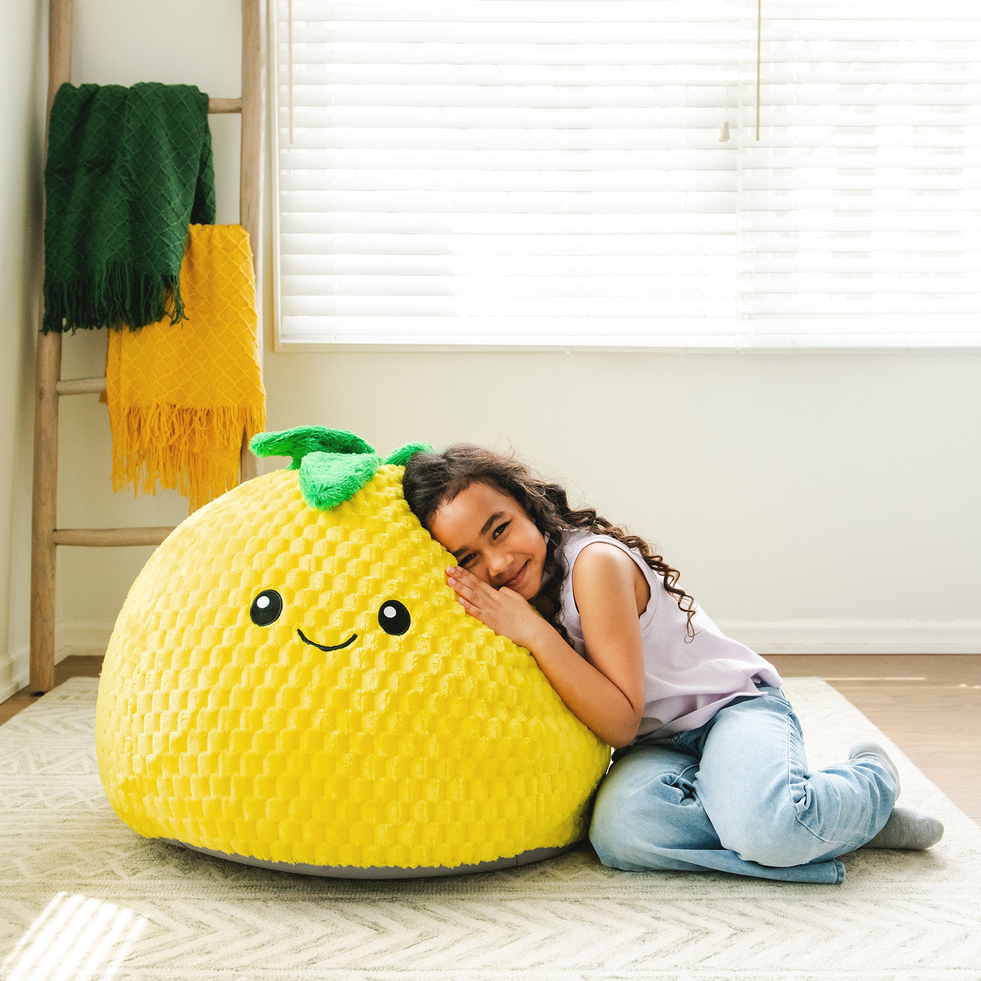 1143PINE_Big-Joe_PlushiPals_Bean-Bag-Chair_Pineapple_Brick-Plush_Lifestyle-3 Pineapple PlushiPals® - Image 1