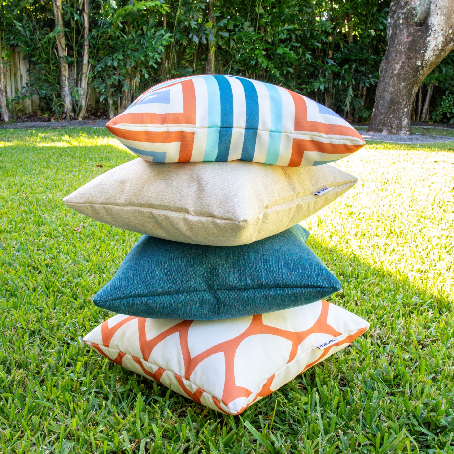 12331069_Big-Joe_Square-Pillow_Outdoor-Bean-Bag-Pillow_Lakeshore_Intertwist_Lifestyle-2 Square Pillow - Image 1