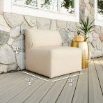 Patio Armless Chair - Image 16