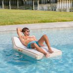 Lux Inflatable Chaise Pool Lounger with Sunbrella® Fabric - Image 26