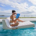 Lux Inflatable Chaise Pool Lounger with Sunbrella® Fabric - Image 24