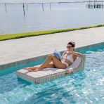Lux Inflatable Chaise Pool Lounger with Sunbrella® Fabric - Image 25