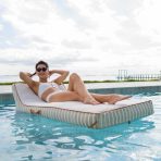 Lux Inflatable Chaise Pool Lounger with Sunbrella® Fabric - Image 23