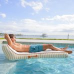Lux Inflatable Chaise Pool Lounger with Sunbrella® Fabric - Image 22
