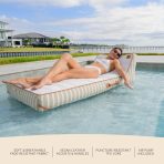 Lux Inflatable Chaise Pool Lounger with Sunbrella® Fabric - Image 17