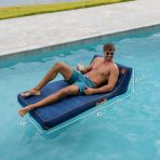 Lux Inflatable Chaise Pool Lounger with Sunbrella® Fabric - Image 2