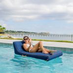 Lux Inflatable Chaise Pool Lounger with Sunbrella® Fabric - Image 12