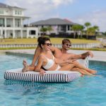 Lux Double Inflatable Chaise Pool Float