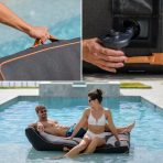 Lux Double Inflatable Chaise Pool Float with Sunbrella® Fabric - Image 9