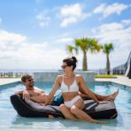 Lux Double Inflatable Chaise Pool Float with Sunbrella® Fabric - Image 13