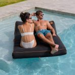 Lux Double Inflatable Chaise Pool Float with Sunbrella® Fabric - Image 11