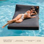 Lux Double Inflatable Chaise Pool Float with Sunbrella® Fabric - Image 7