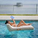 Lux Double Inflatable Chaise Pool Float with Sunbrella® Fabric - Image 31