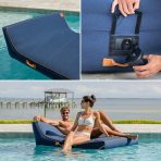 Lux Double Inflatable Chaise Pool Float with Sunbrella® Fabric - Image 21