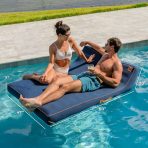 Lux Double Inflatable Chaise Pool Float with Sunbrella® Fabric - Image 19