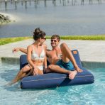 Lux Double Inflatable Chaise Pool Float with Sunbrella® Fabric - Image 23