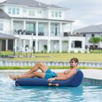 Lux Double Inflatable Chaise Pool Float with Sunbrella® Fabric - Image 22