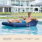 Lux Double Inflatable Chaise Pool Float with Sunbrella® Fabric - Image 20