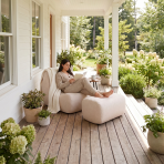 Solvana™ Outdoor Chair and Ottoman Set - Image 5