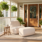 Solvana™ Outdoor Chair and Ottoman Set - Image 6