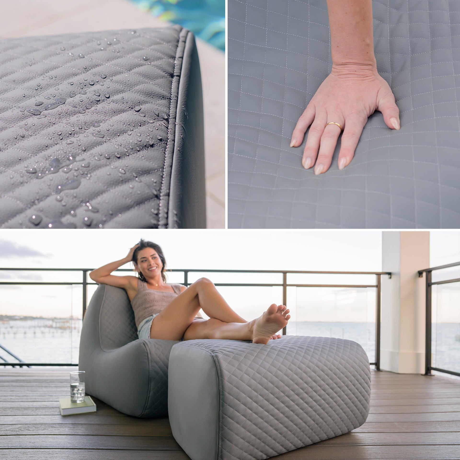 Solvana™ Outdoor Chair and Ottoman Set - Image 22