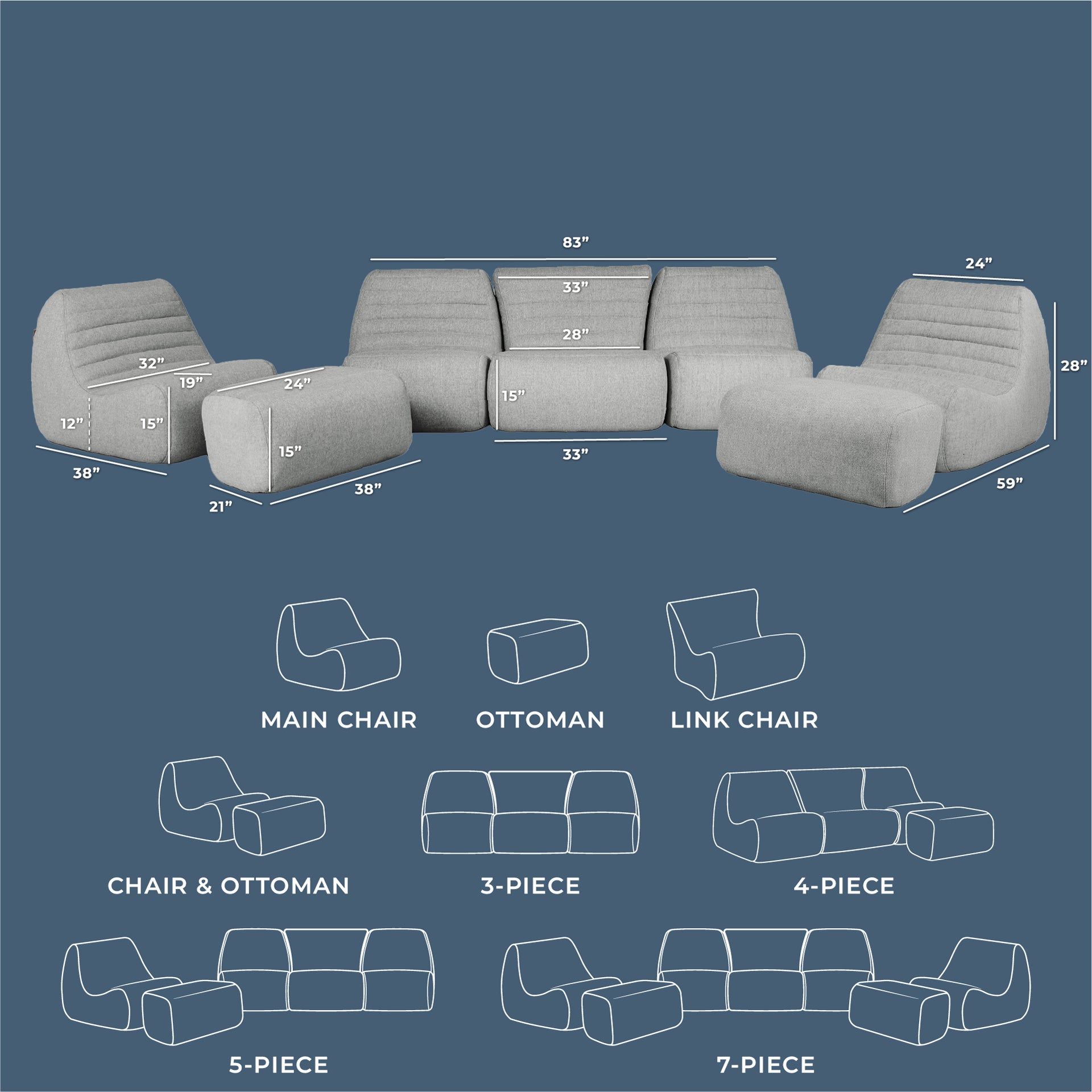 Solvana™ 7 Piece Outdoor Sectional - Image 34