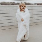 ANGEL PLUSH BLANKET | LITTLE - WHISPER WHITE
