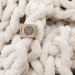 INFINITE CHUNKY KNIT BLANKET | MINKY | BIG - SAND - Image 7