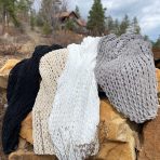 INFINITE CHUNKY KNIT BLANKET | MINKY | BIG - ONYX - Image 10