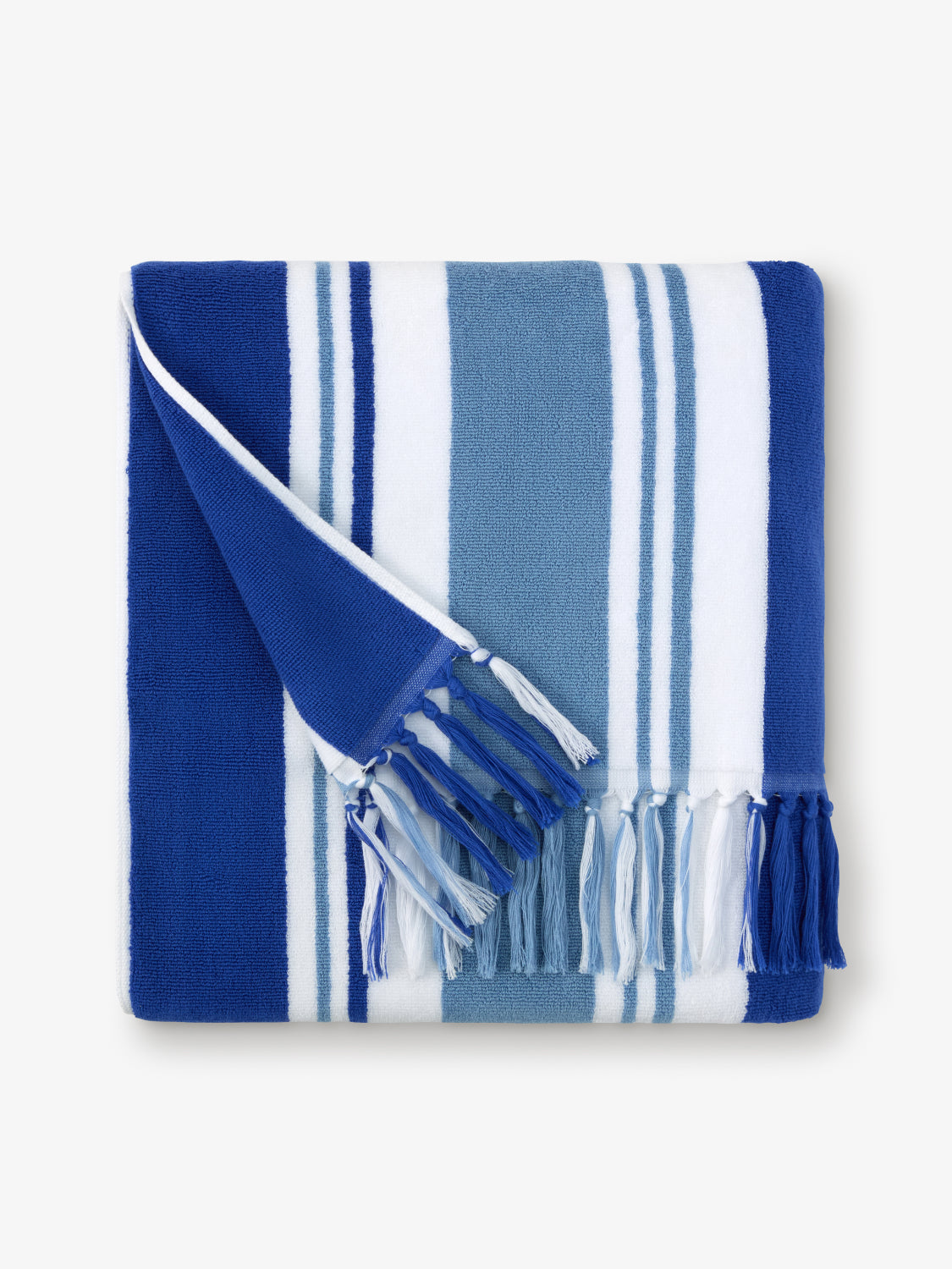 BahamaBlueCabanaBeachTowel3 Bahama Blue Harbour Cabana Beach Towel - Image 1