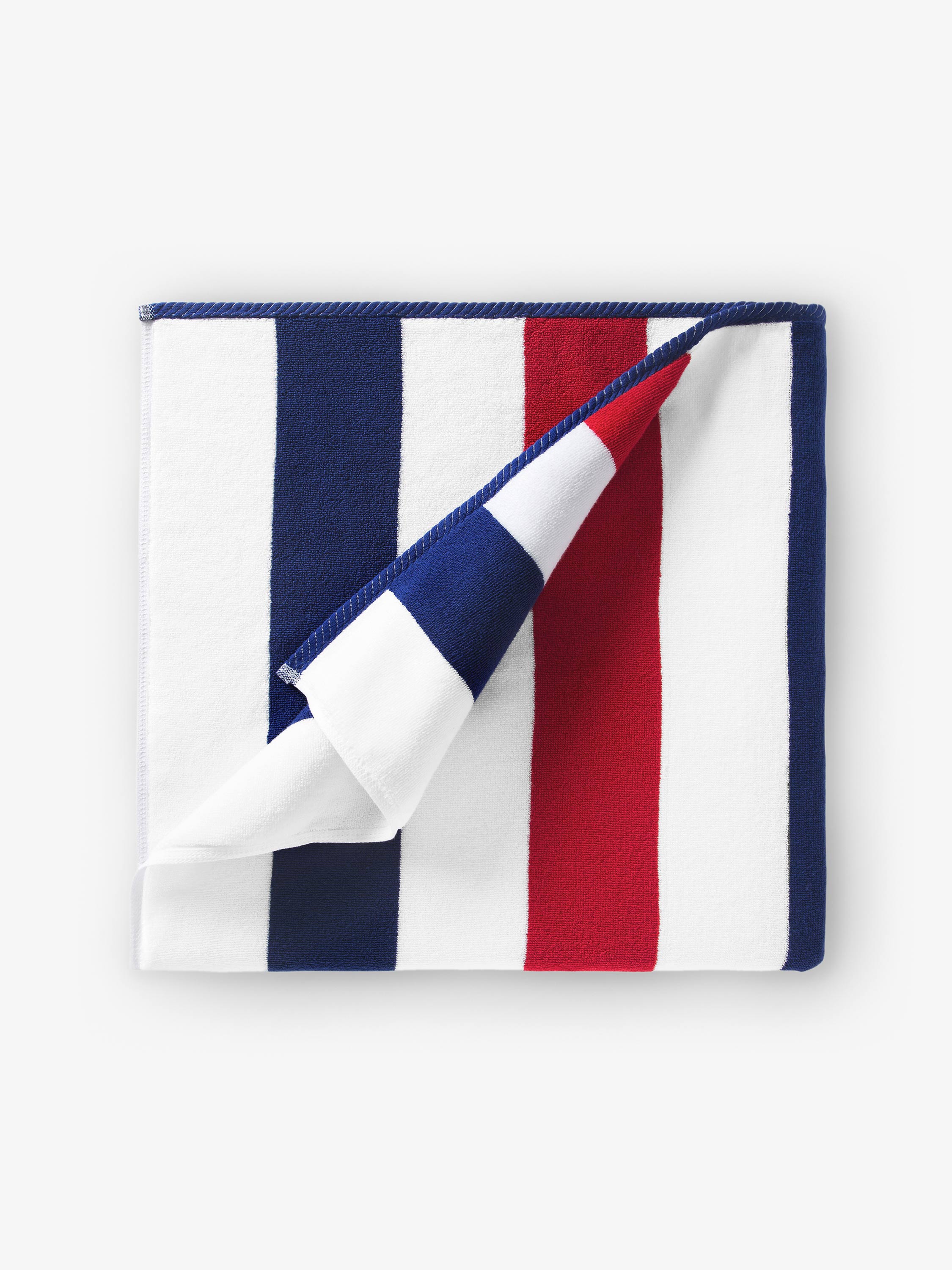 Cabana_Classic_Red-white-blue_01_w2 Red, White & Blue Classic Cabana Beach Towel - Image 1