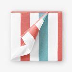 Coral Sea Glass Cabana Beach Towel