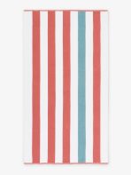 Coral Sea Glass Cabana Beach Towel - Image 5