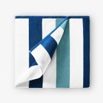 Marine Blue Sea Glass Cabana Beach Towel