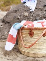 Coral Sea Glass Cabana Beach Towel - Image 3