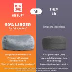 Fuf® 6Ft Foam Bean Bag Lounger - Image 5