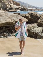 Aqua Microfiber Beach Towel - Image 4