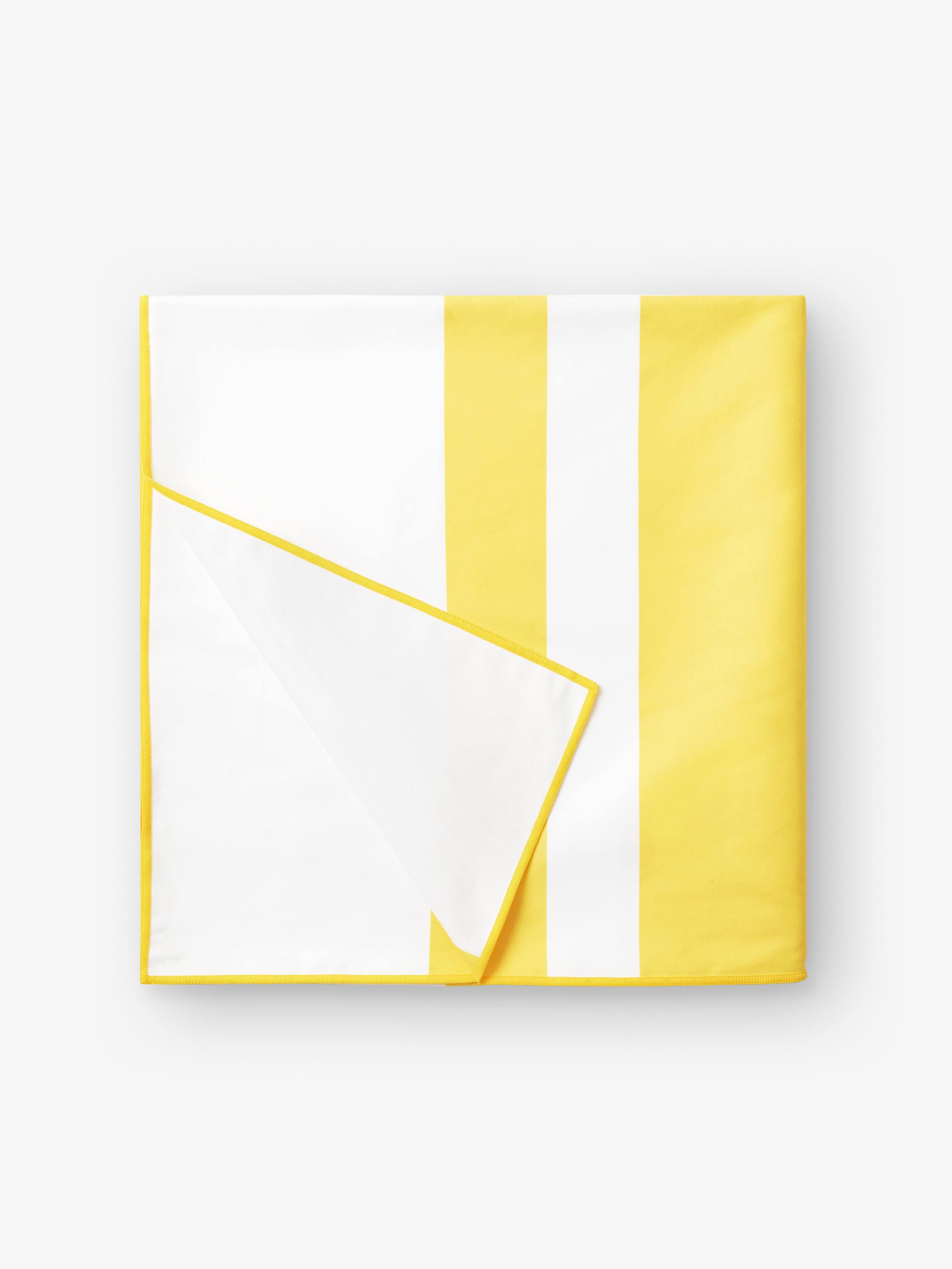 Microfiber_Yellow_01 Mojave Yellow Microfiber Beach Towel - Image 1