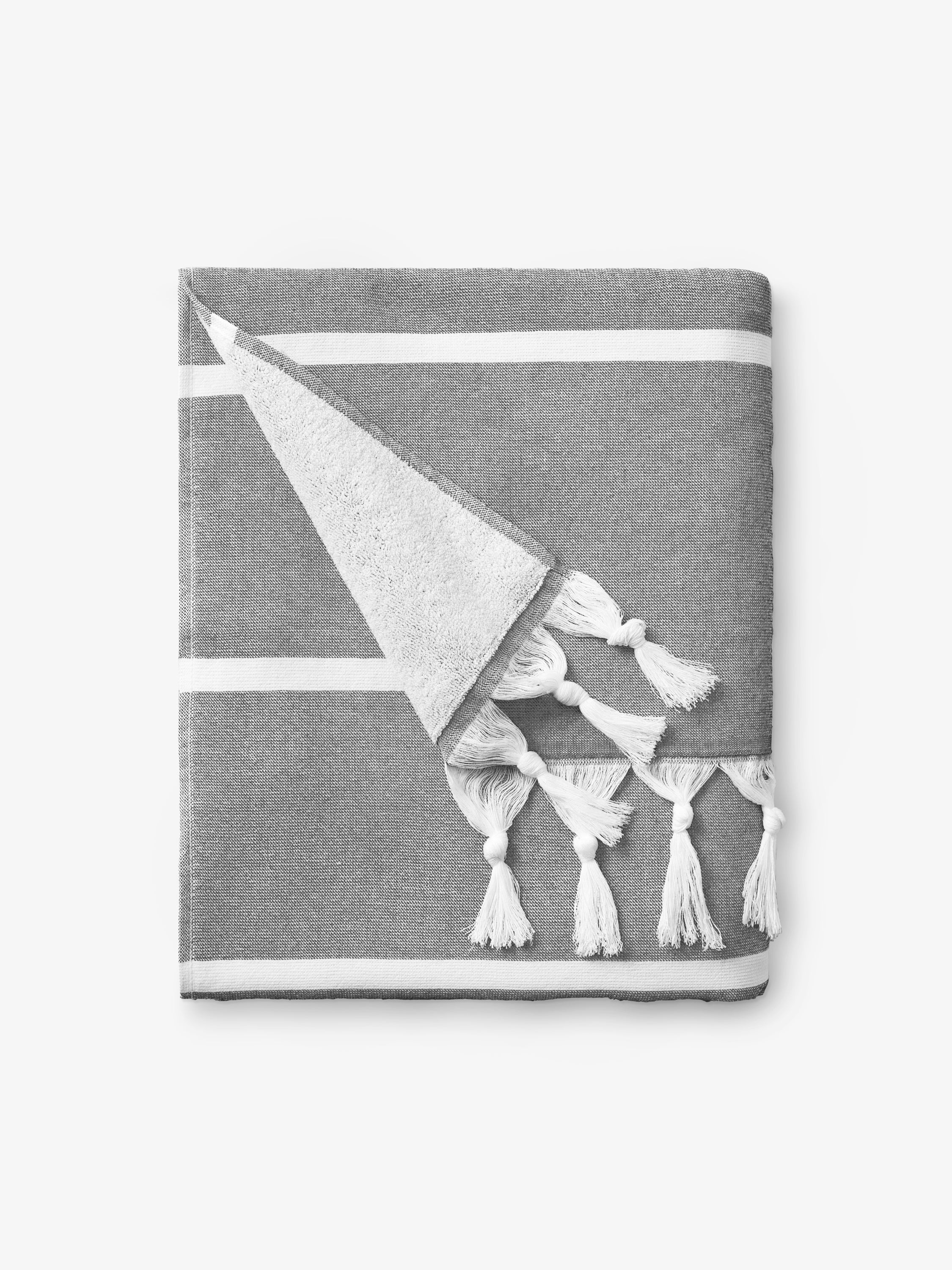 PDP2_9743b4ff-b48b-47f5-8ff6-77f472e749bd Night Charcoal Positano Turkish Towel - Image 1