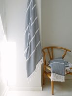 Night Charcoal Positano Turkish Towel - Image 2