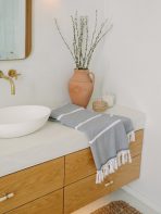 Night Charcoal Positano Turkish Towel - Image 4